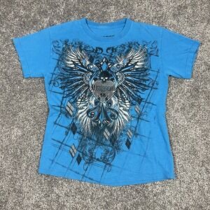 Vintage Mongoose Baby Tee Women's Size XS Cybergoth Punk Y2K Affliction Skater